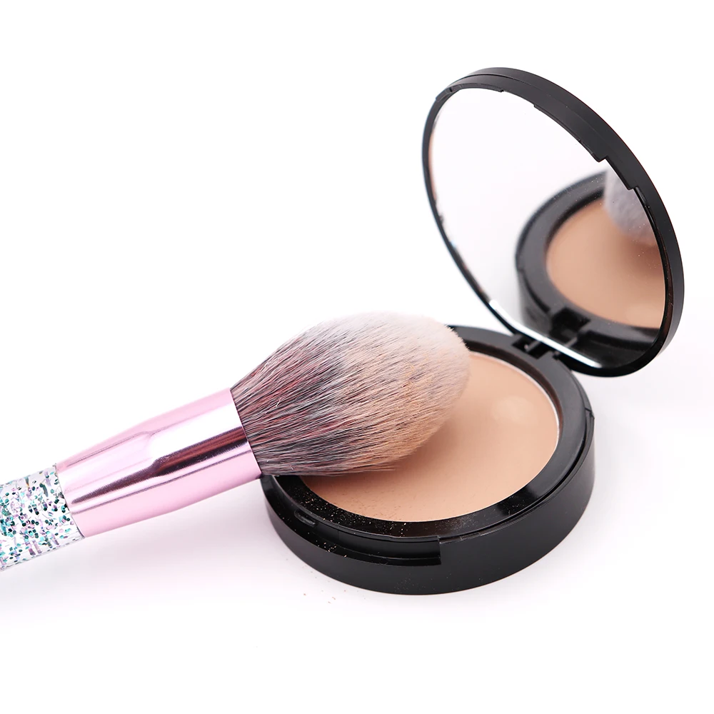 10pcs Rhinestone Crystal Glitter Makeup Brushes Set Pro Foundation Blending Concealer Make Up Brush Gift | Красота и здоровье