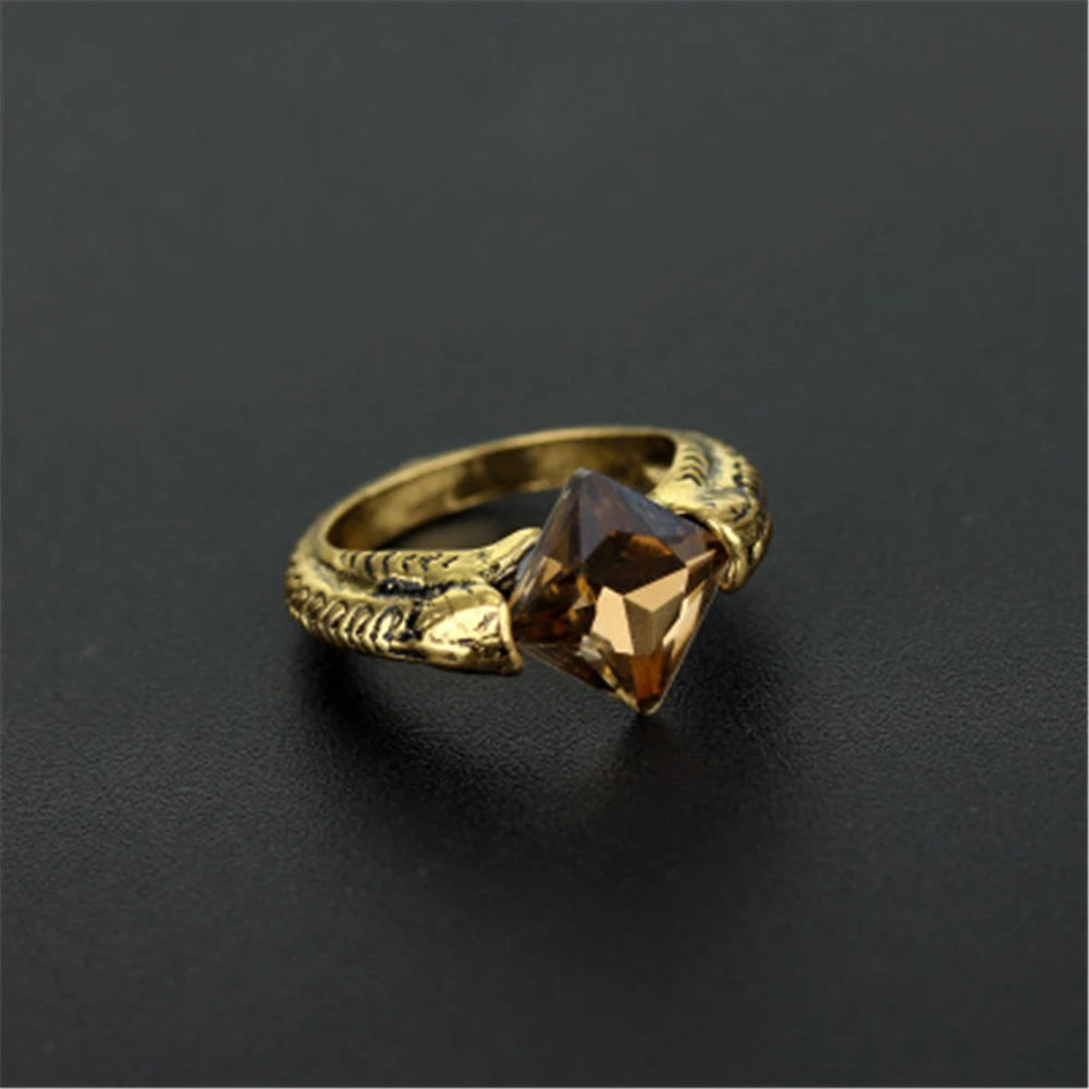 Retro Horcrux Resurrection Stone Ring Deathly Hallows Rings Wizarding World Noble Cosplay Movie Jewelry Christmas New Year Gift | Украшения