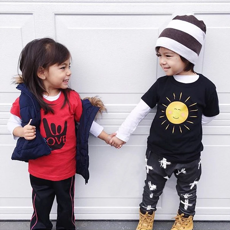 Новая детская футболка с коротким рукавом одежда для малышей Детская мальчиков