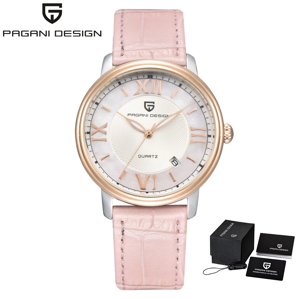 Часы наручные Pagani женские кварцевые брендовые Роскошные модные стальные