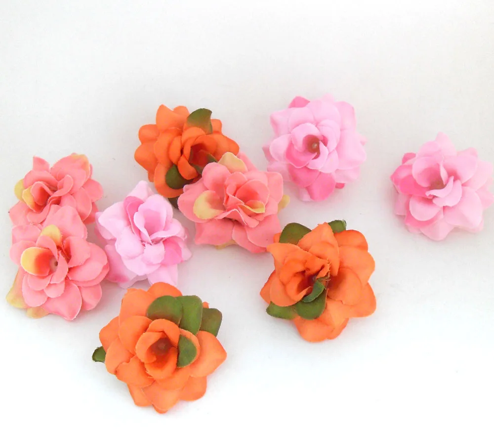 1 шт. искусственная бархатная Роза шелковые головки цветов для заколки волос