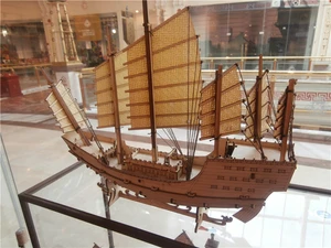 Комплект модели корабля китайская деревянная лодка ZHENG He модель корабля сокровищ Бесплатная доставка Z004 сборка окрашенная и Разобранная