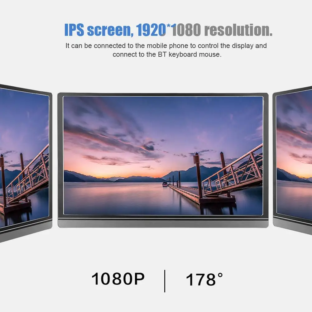 WISENOVO Z1 15," тип-c 1920X1080 питьевой телефон ПК Дисплей такой же экран монитор 16:9 высокое качество