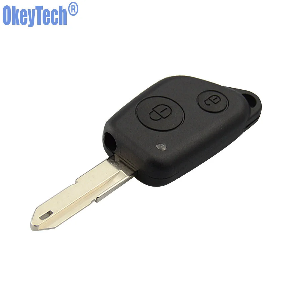 OkeyTech 2 кнопки автомобиля дистанционного ключа оболочки чехол для Citroen Elysee Picasso Saxo