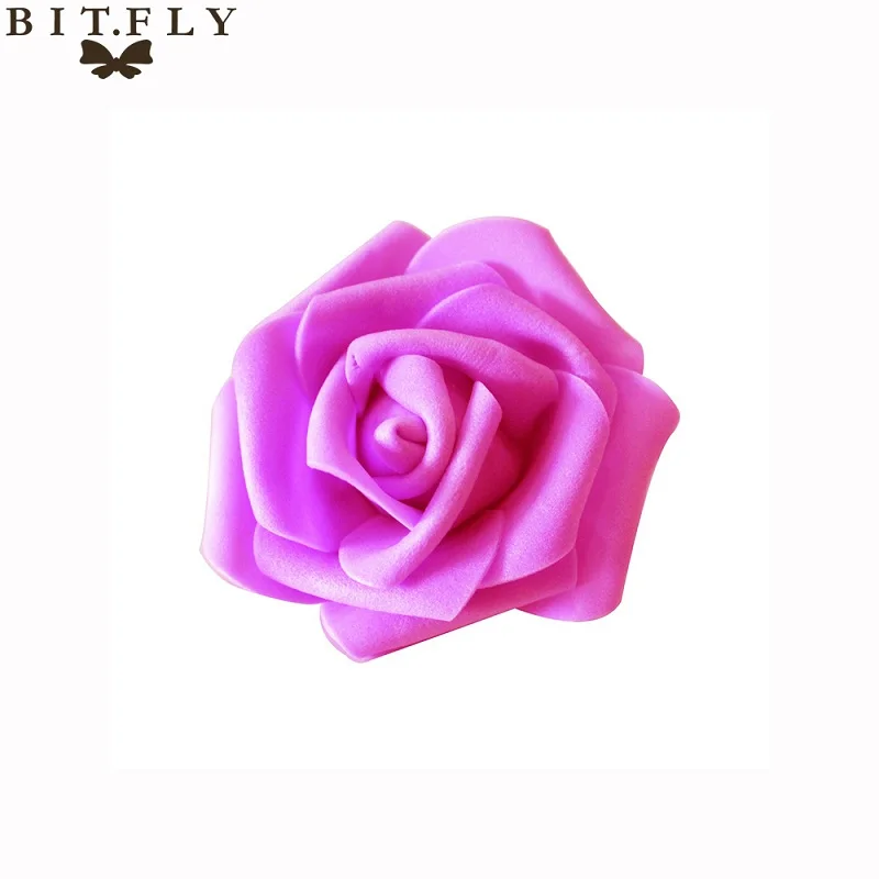 Rose 10 шт./лот 6,5 см искусственные розы головки многоцветный для свадебные букет, домашнее украшение DIY венки ремесло подарок расходные материалы - Цвет: Rose