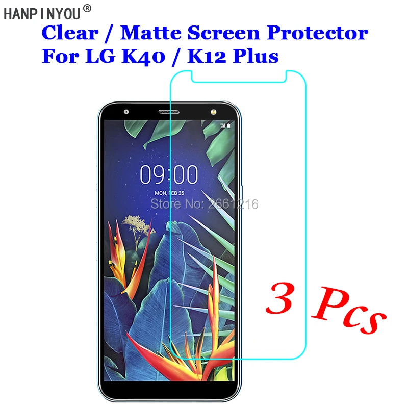 3 шт./лот для LG K40 / K12 Plus 5 7 дюйма Новая прозрачная/Антибликовая матовая защитная