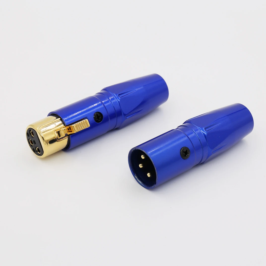 4 шт. Liton Позолоченный XLR аудио разъем для Hi Fi кабель|connectors for cables|connectors xlrconnectors gold |