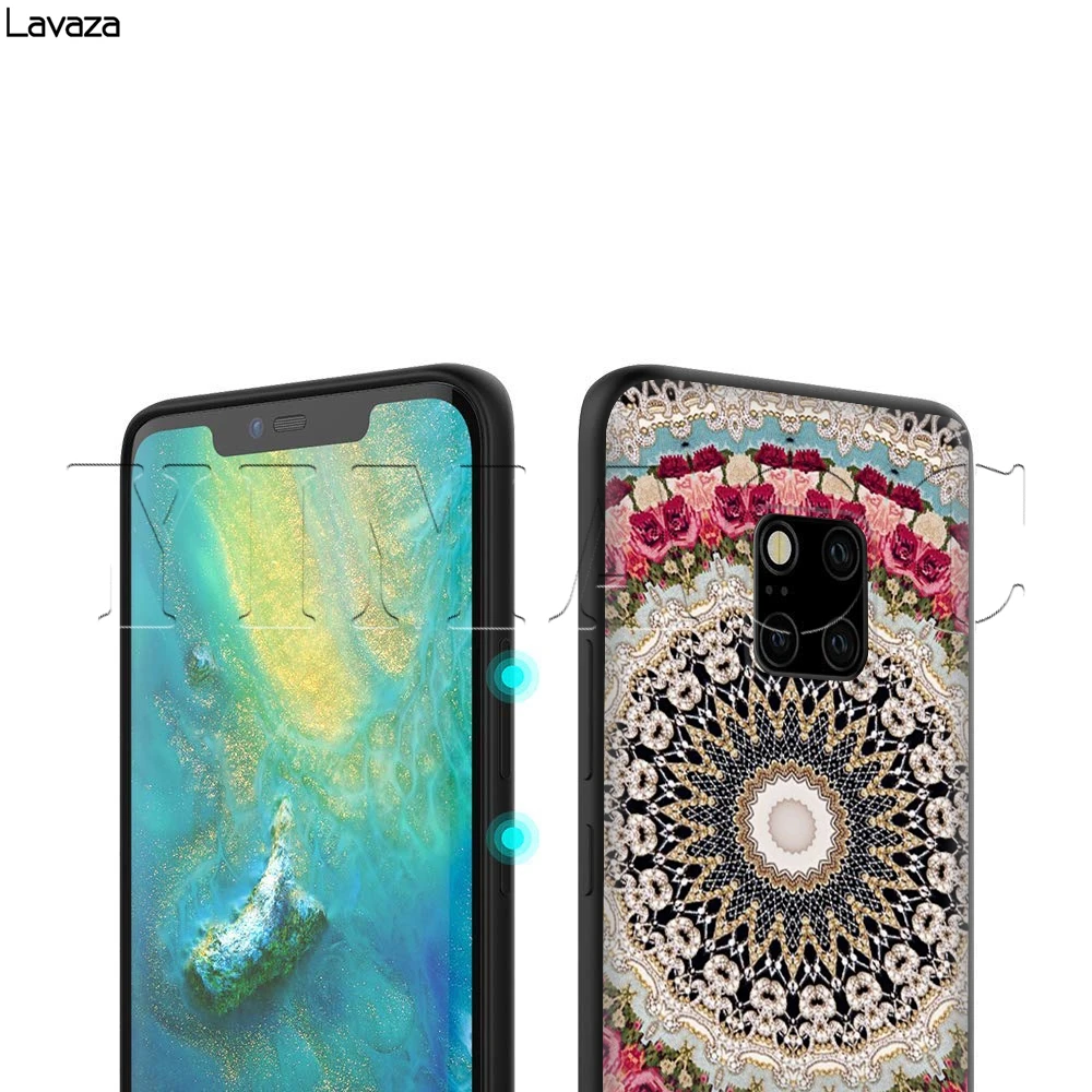 Чехол Lavaza с цветочным узором пейсли и мандалой для Huawei Mate Y7 Y9 P8 P9 P10 P20 P30 Lite Pro P Smart