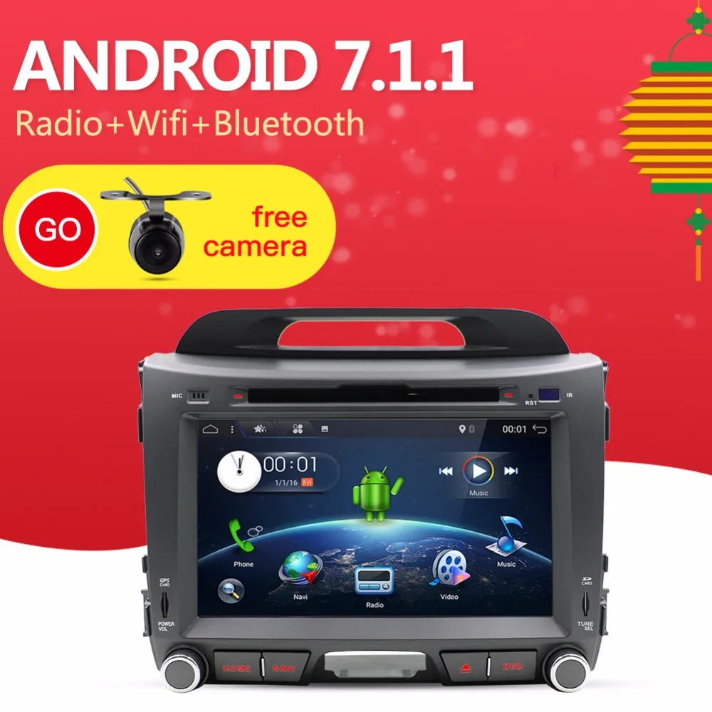 Bosion Автомобильная электроника Android 6.0 2 DIN Universal Автомобильный DVD Видео Мультимедиа