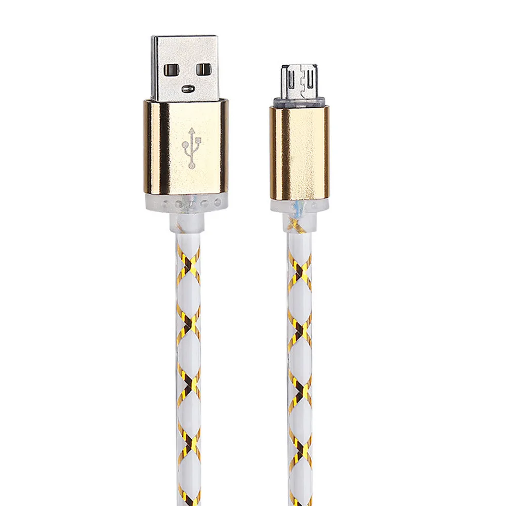 B Светильник Кабель зарядного устройства микро-usb зарядный шнур для samsung galaxy s7 Edge usb удлинитель prolunga usb кабель mini usb - Цвет: B