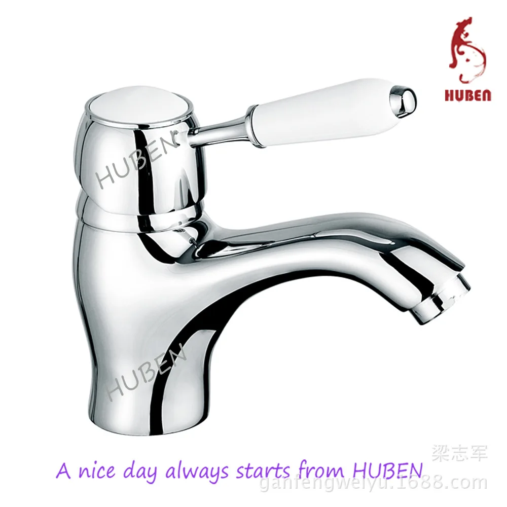 

Tiger Ben porcelain basin mixer faucet handle full copper hot and cold wash basin faucet spool