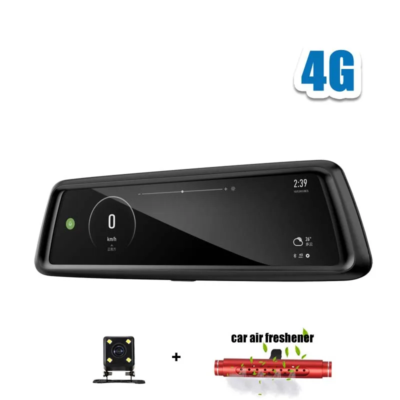ANSTAR 4G 1" ips Dvr автомобильный 1080P двойной объектив Автомобильный dvr камера Авто Bluetooth FM зеркало заднего вида видео регистратор gps навигация русский - Название цвета: 4g.