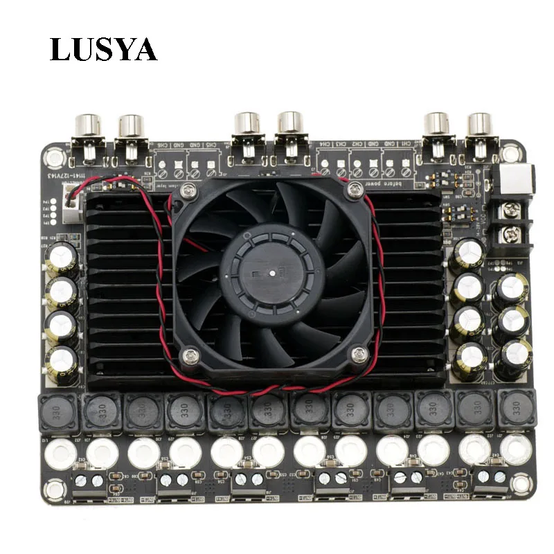 Lusya TDA7498 HIFi Fever цифровой усилитель плата класса D 100 Вт * 6 для автомобиля мощность