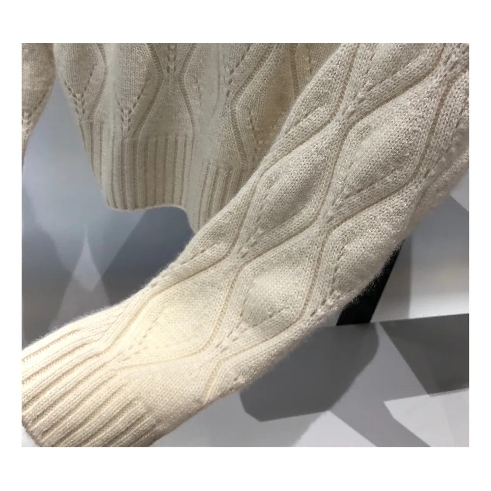 

2018 Autumn Winter Women Sweaters wool Solid Color Soft Cashmere Knitting Pullovers Loose Knitted Sweaters Female Jumper Hollow
