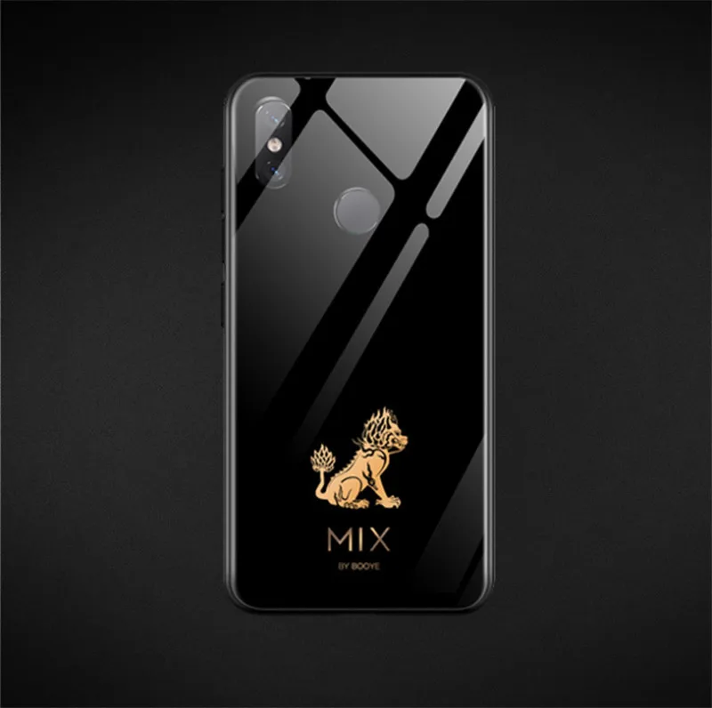 Для Xiaomi mi x 3 чехол с изображением дракона из закаленного стекла Aixuan взрывозащищенный чехол для Xiaomi mi x 3 mi x3 противоударный стеклянный чехол - Цвет: color 2