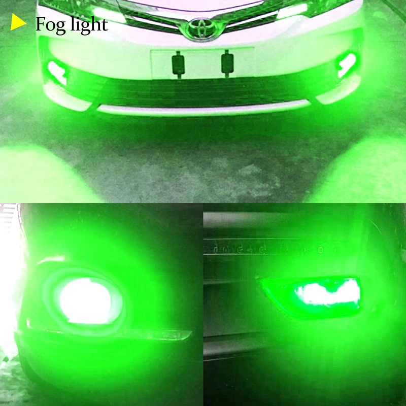 YaaGoo 2x зеленые 33SMD светодиодсветодиодный лампы противотуманная фара дальнего