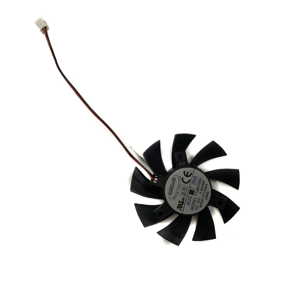 T128015SH 2pin 3PIN GPU VGA кулер вентилятор охлаждения для Gigabyte N240 N250 GTS240 250 GTS450 видеокарты в