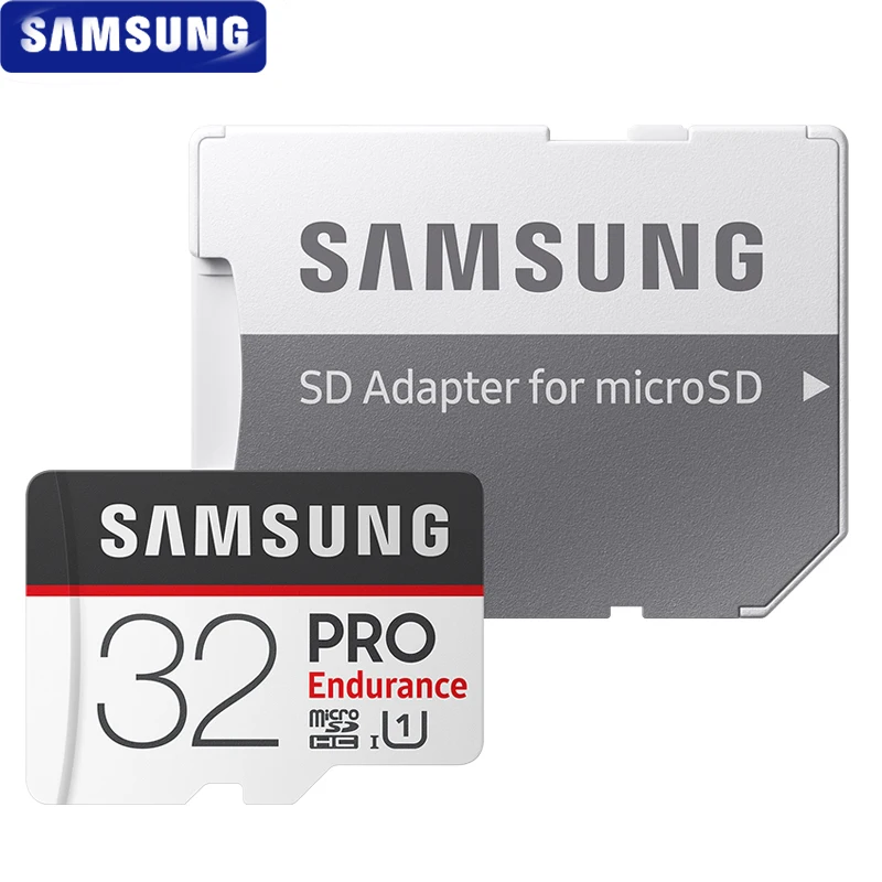 Карта памяти SAMSUNG Micro SD карта PRO выносливость 100 МБ/с./с 32 Гб 64 128 ГБ SDXC SDHC класс 10 TF C10
