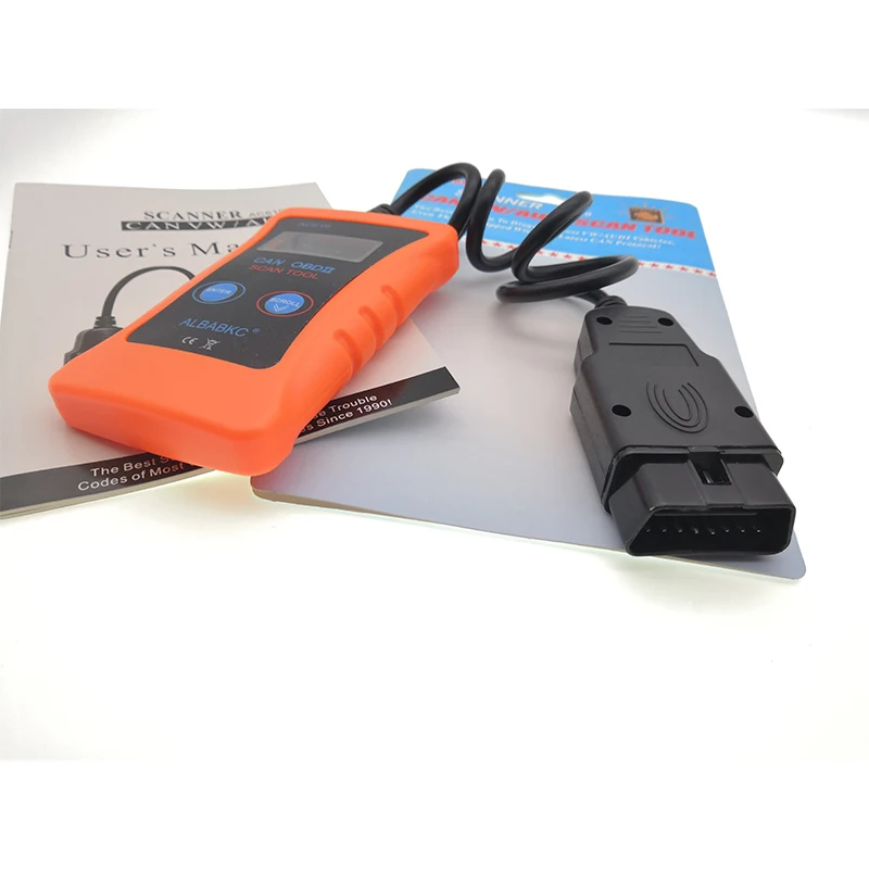 Albabkc AC610 CAN OBD сканирующий инструмент считыватель кодов OBDII диагностический для