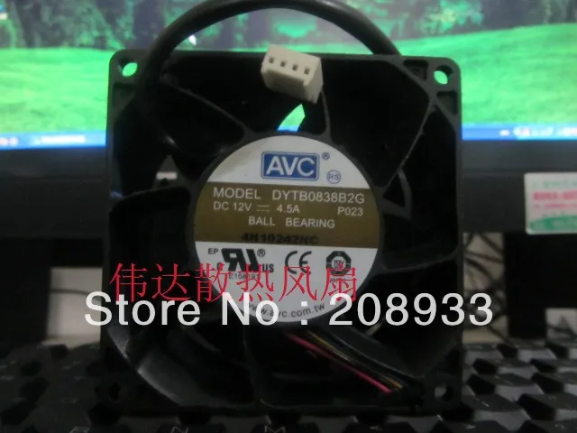 Для AVC DYTB0838B2G 12V 4.5A 8038 8 CM cm высокоскоростной вентилятор насилия|fan cm|8cm fanfan |