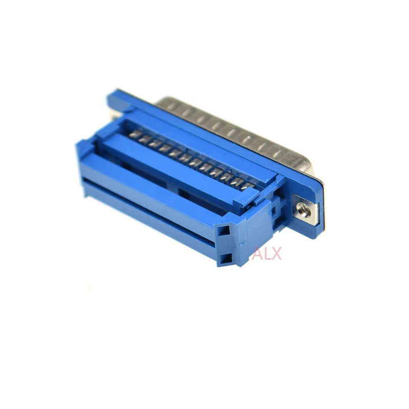 5PCS DIDC25 DB25 MALE serial port CONNECTOR IDC crimp Type D-Sub COM CONNECTORS 25pin plug 25p Adapter FOR ribbon cable wire - купить по