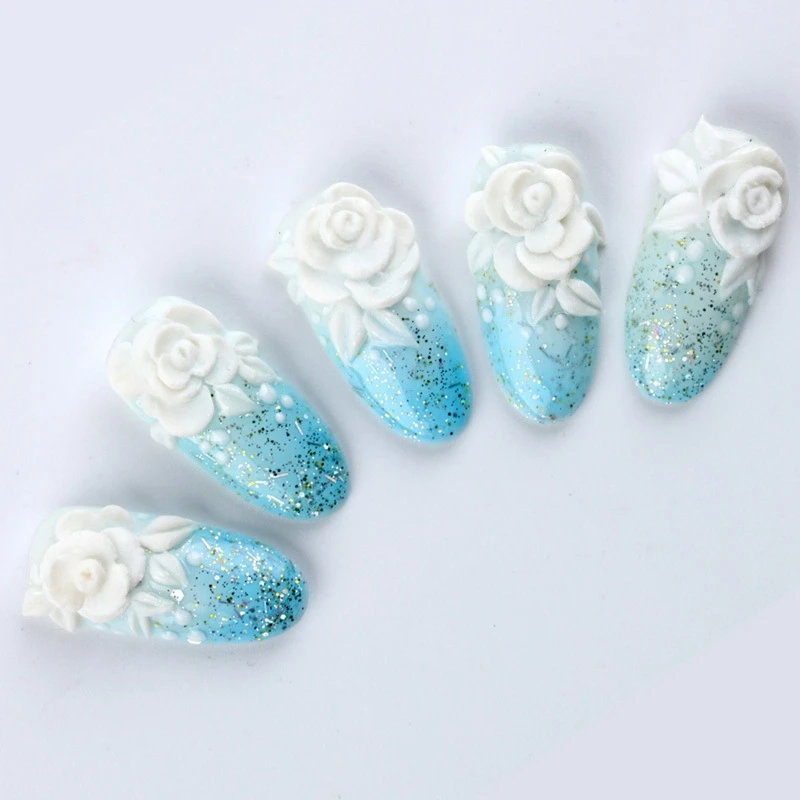 ROSALIND 3D 10 г акриловая пудра с кристаллами для дизайна ногтей советы создания