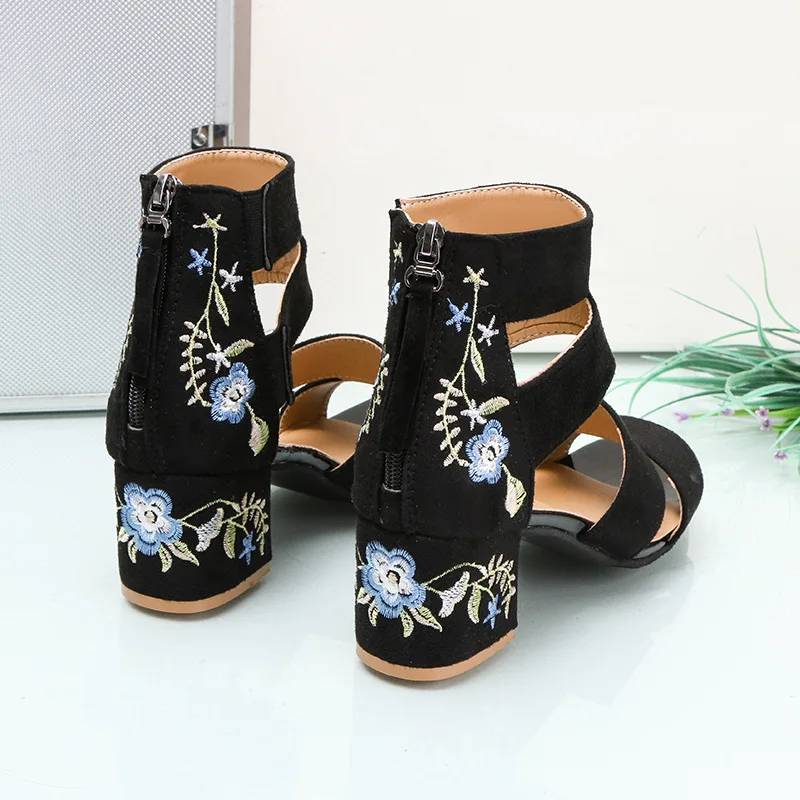 Women Sandals Summer Shoes Woman Heels Pointed Fish Mouth Gladiator Pumps Hemp Rope High C169 | Обувь