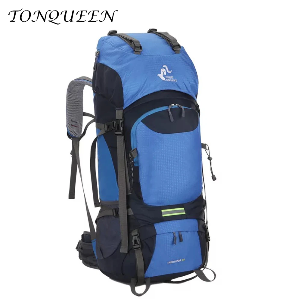 Koop 60L Camping Sporttas Professionele Klimmen Rugzak Voor Mannen Vrouwen Wandelen Rugzak Sporttassen Met Regenhoes WX121
