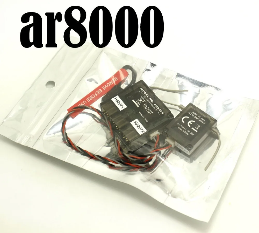 10pcs/lot AR8000 8CH Receiver w/ SATTLITE Remote SPMAR8000 for DX9 DX8 Quadcopters helicopters | Игрушки и хобби