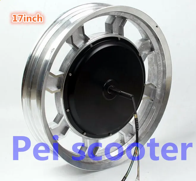 

17 дюймов 17 дюймов BLDC 60v 1200 Вт большой мощности бесщеточный dc ступицы колеса мотор для одно колесо мотоцикла phub-142