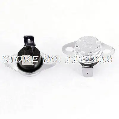 

2PCS 100 Celsius Normal Closed 250V 10A Temperature Controlled Thermostat