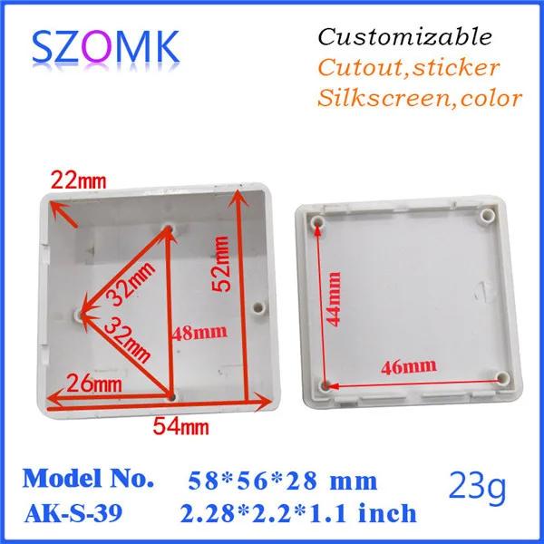Распределительная коробка из АБС-пластика для корпуса печатных плат маленькая