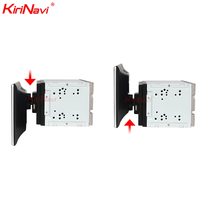 Kirinavi Universal Vertical Screen Tesla Style Radio Android 10.1" Video Rotating Flexible Screen Facing Panel Car Dvd Player