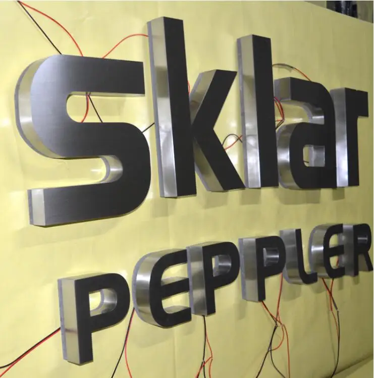 3d светодиодные буквы металлические акриловые на заказ наружные знаки | Лампы и