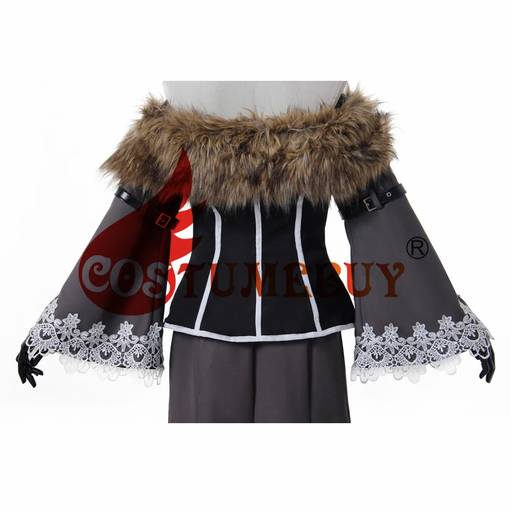 CostumeBuy игра Final Fantasy X Лулу Косплей Костюм для взрослых на Хеллоуин Необычные вечерние костюмы L920