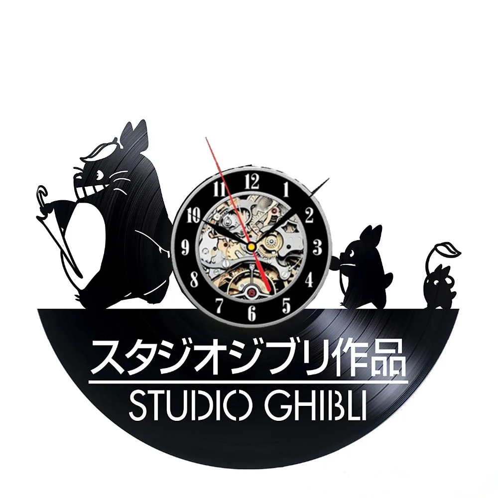 Студия Ghibli totora аниме искусство домашний декор виниловая Запись часы дизайн