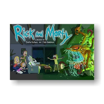 Многоцветный Серия Rick and Morty 1 винтажные плакаты анимация sci-fi sitcom художественная живопись украшение домашний декор - Цвет: Многоцветный