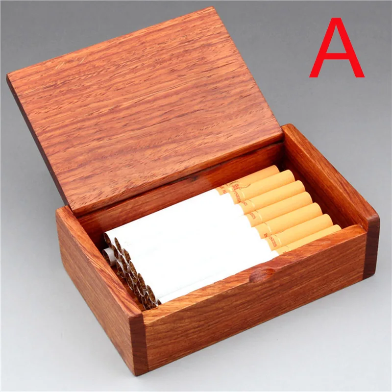AFor85mmcigarette Чехол для сигарет, ручная работа, палисандр, твердый деревянный Высококачественный винтажный Чехол для карт, Подарочная элегантная коробка, аксессуары для автомобильных сигарет - Цвет: AFor85mmcigarette