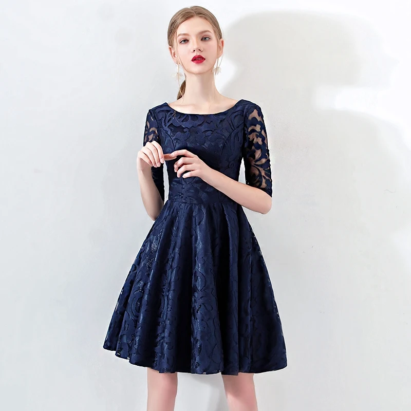 Robe De Cocktail Courte элегантные кружевные коктейльные платья трапециевидной формы с