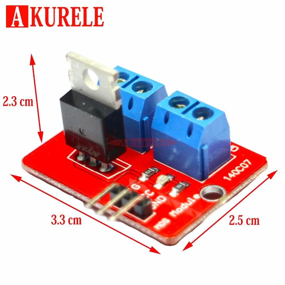 10 шт. 0 24 В верхняя кнопка Mosfet IRF520 драйвер MOS модуль для Arduino MCU ARM Raspberry Pi умная
