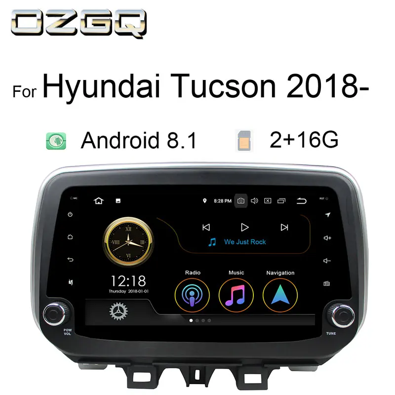 OZGQ Android 8 1 система PX30 четырехъядерный Авторадио автомобильный мультимедийный