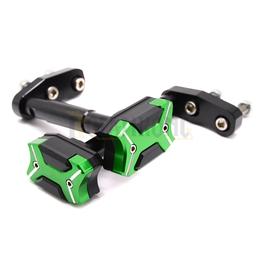Motorcycle Frame Crash Pads Engine Case Sliders Motor otector For KAWASAKI Z300 2013 2014 2015 2016 z 300 WITH LOGO |