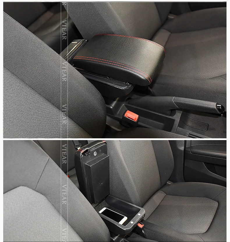 Vtear для автомобиль Hyundai Accent подлокотник кожаный подлокотник usb коробка для хранения внутренние части автомобиля-Стайлинг центральная консоль аксессуары авто подлокотник для авто