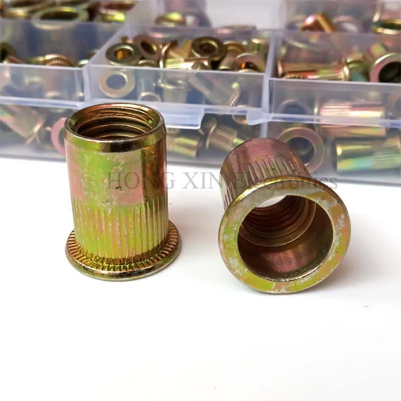 150 шт M3/M4/M5/M6/M8/M10/M12 углеродистая сталь плоская головка Резьбовая потайная гайка