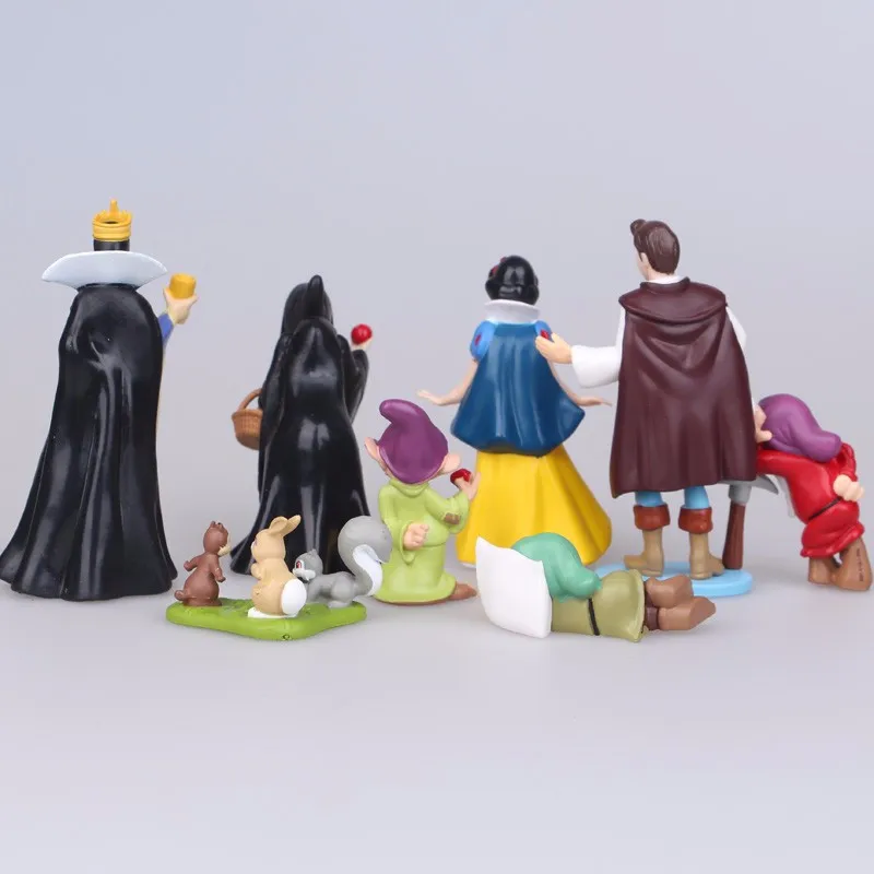 8 шт./лот Disney princessToys 5-10 см ПВХ Принцесса Белоснежка гномик фигурку игрушки