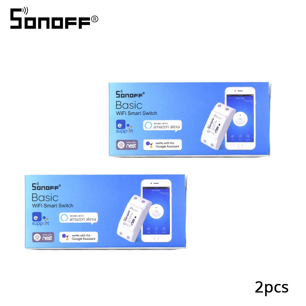 Sonoff базовый Wi Fi выключатель 2/4/5/6/8/10/15/20 шт. беспроводной дистанционный светильник