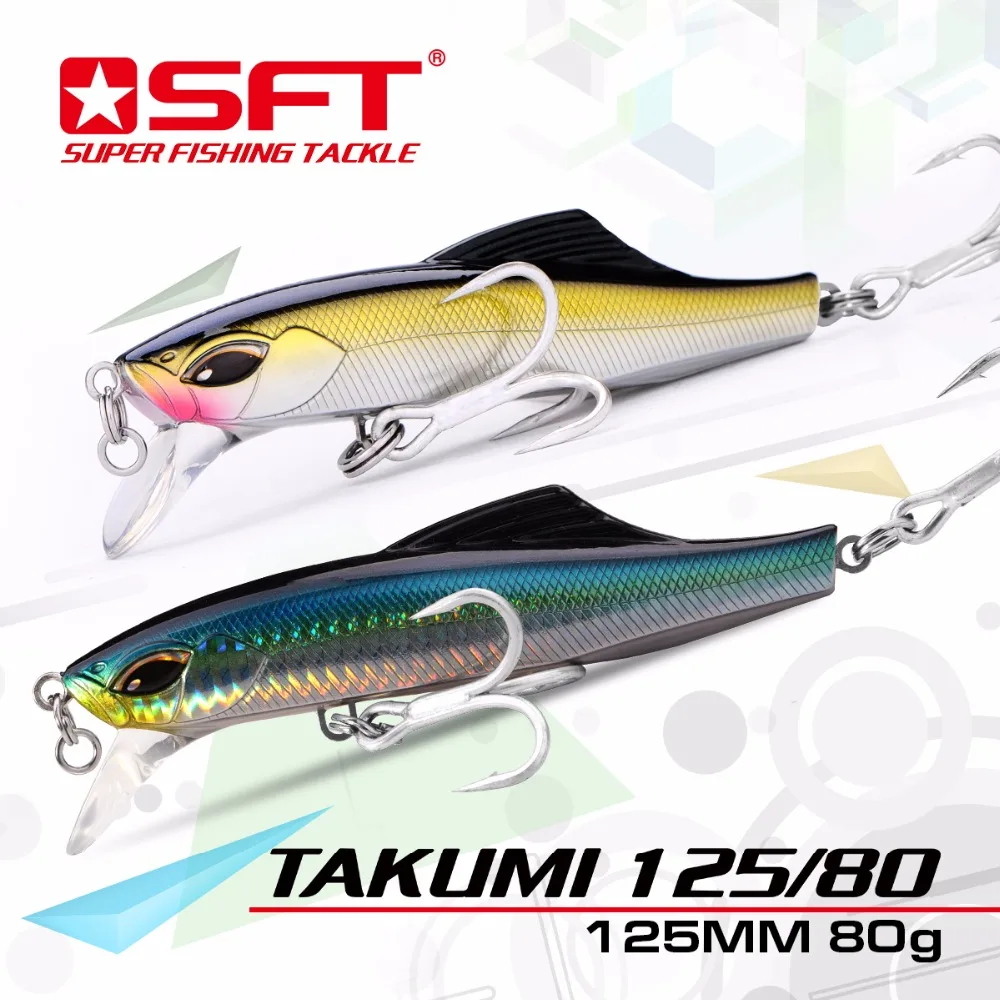 Роскошная серия бренда SFT Takumi 125 80 мм/80 г тонущие приманки Minnow с хорошей коробкой