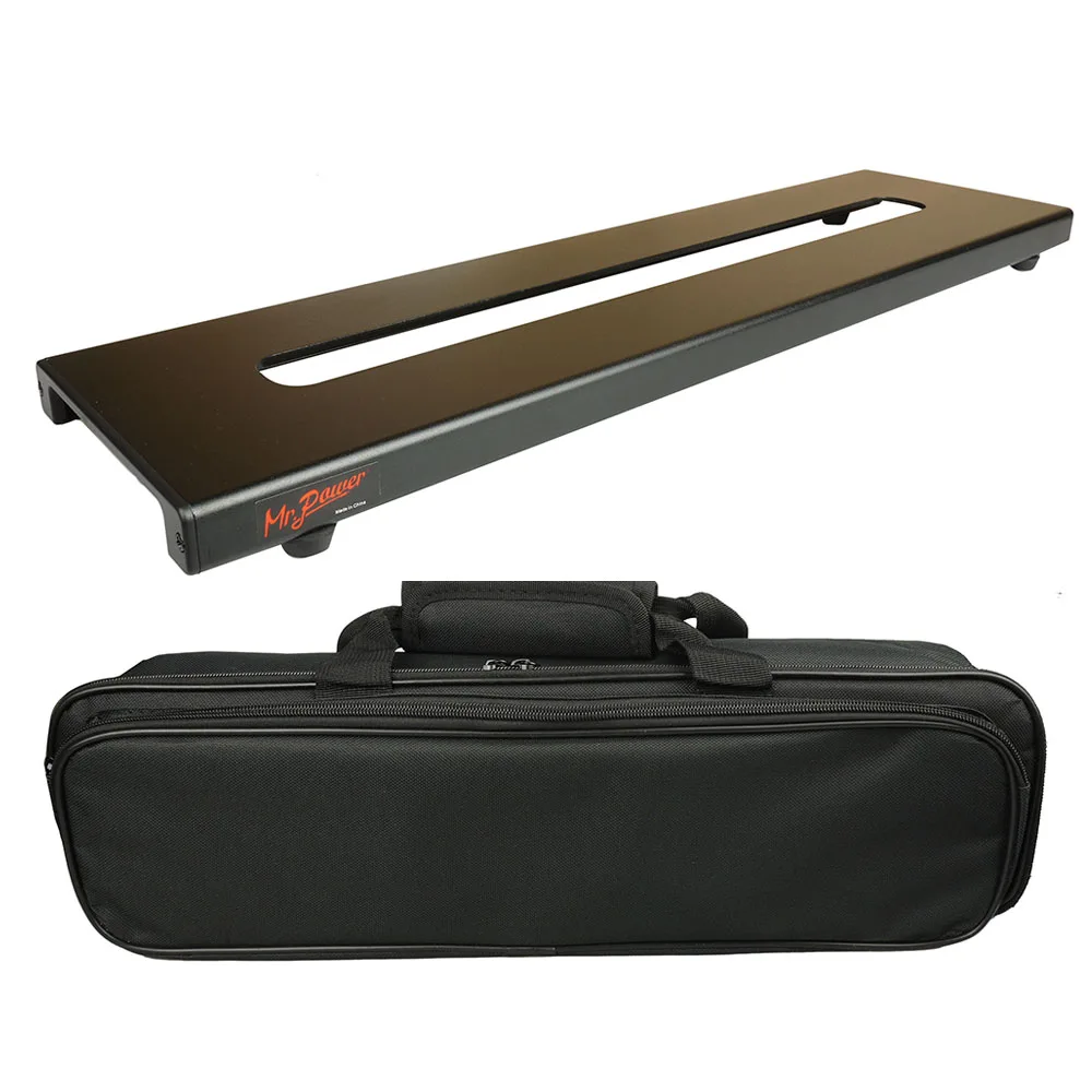 Mr.Power Mini Guitar Pedalboard With Magic Tape And Bag Case Made By Aluminium Alloy 18inch x 4.9inch / 46cm x 12.5cm enlarge