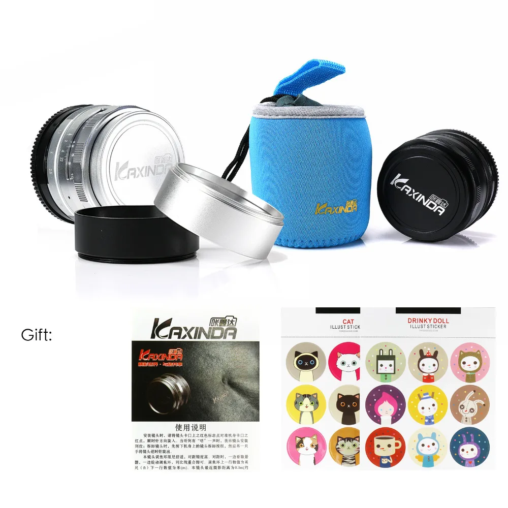 Ручная линза kaxinda 35 мм F1.7 для Olympus EP3 EP5 EPL7 EPM2 OMD EM5 EM1 EM10 GX7 GX1 GH3 G6 GF6 GM2 M43 черная камера