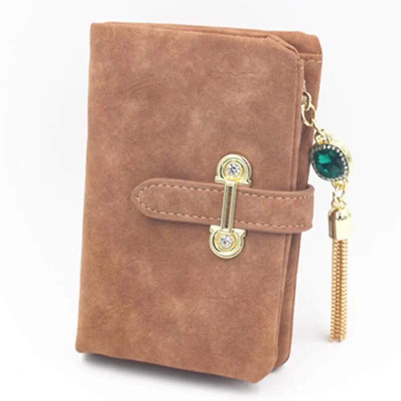 Женские кошельки из искусственной кожи кошелек с эффектом потертости украшенный